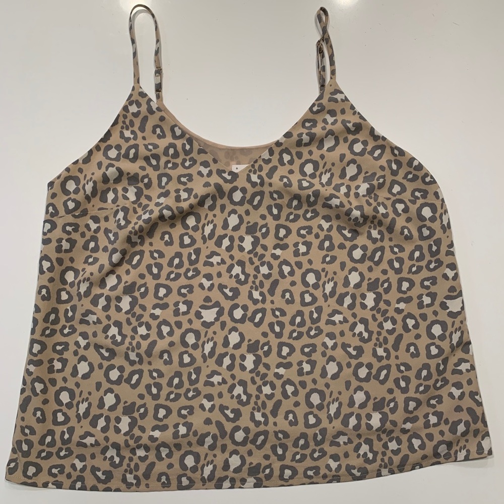 2/$10 cami- a new day neutral leopard camisole